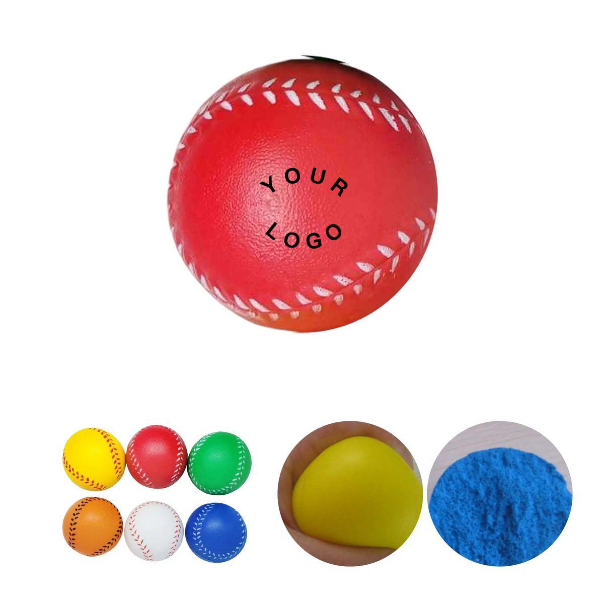 Portable PU Baseball Stress Reliever Toy 4