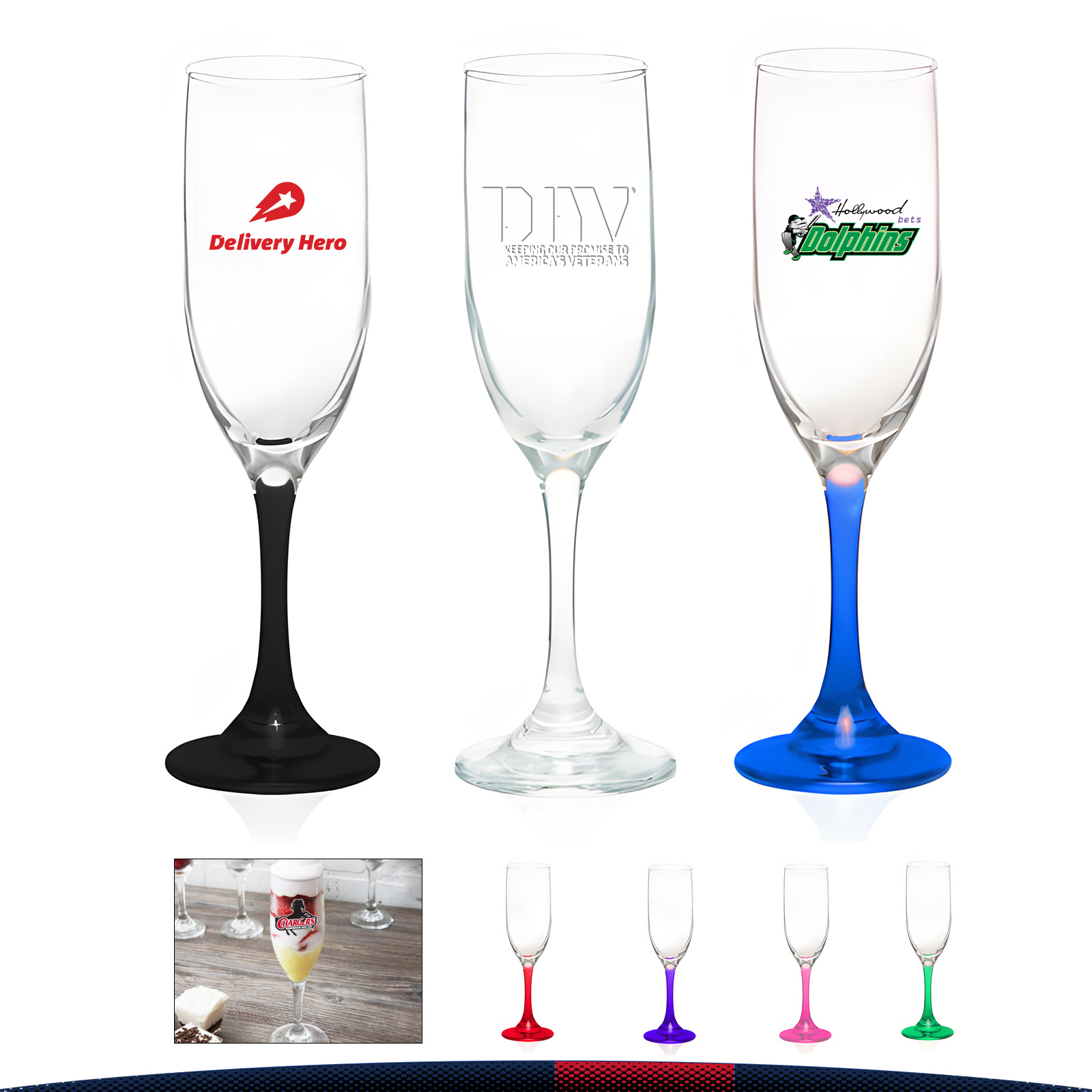 6.25 oz. Wine Flute Glasses 11
