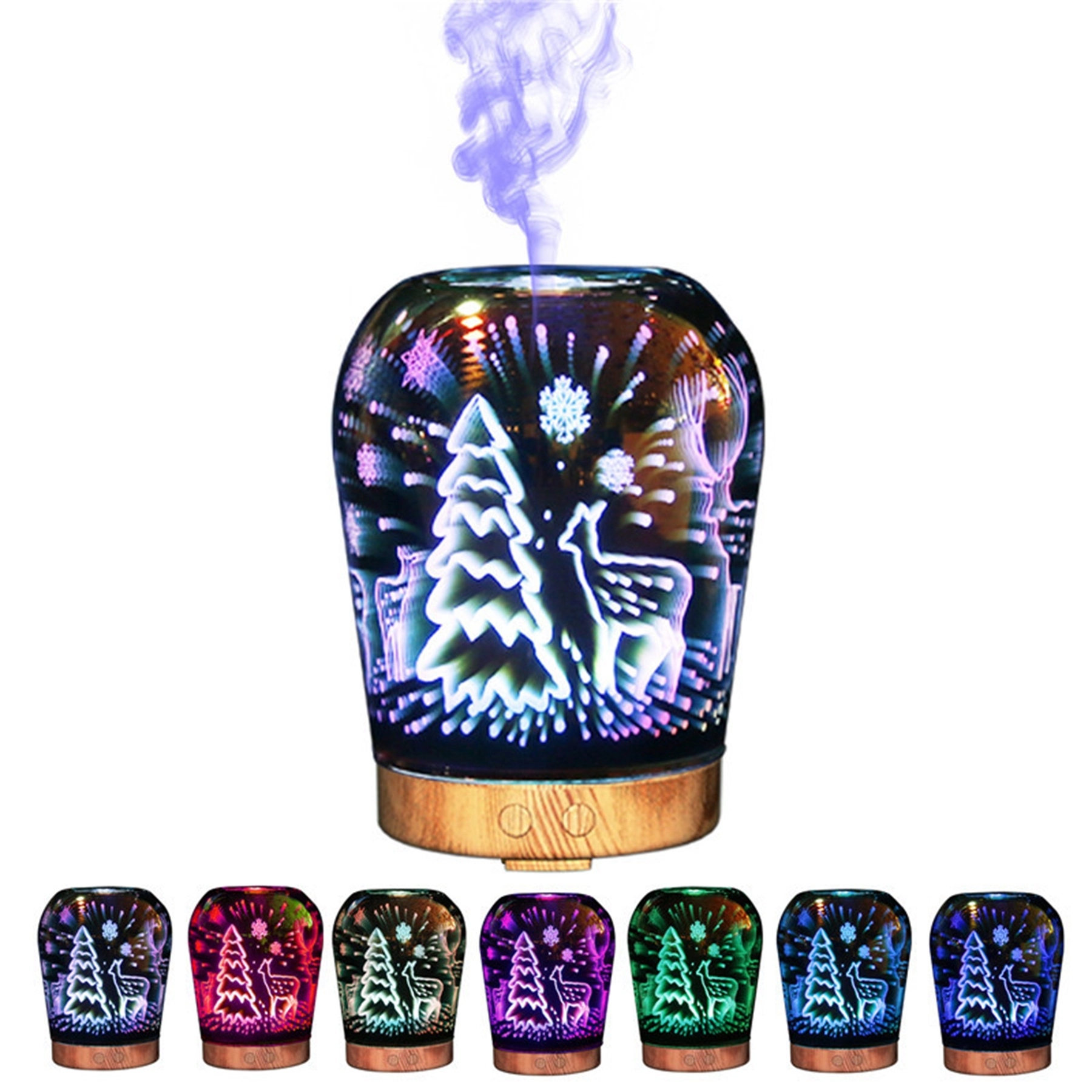 3D Glass Aromatherapy Oil Aroma Diffuser 10