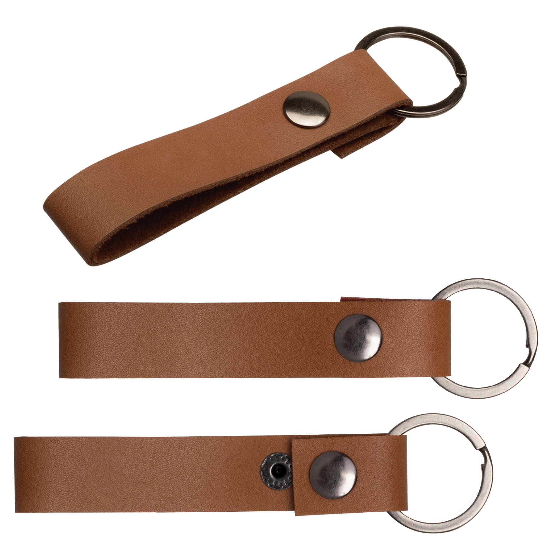 Leather Snap Keytag 3