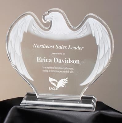 Frosted Eagle Acrylic Award (Clear) 1