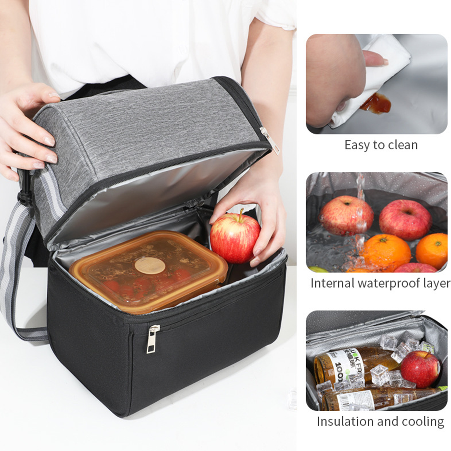 Cooler Food Lunch Reusable Bag 3