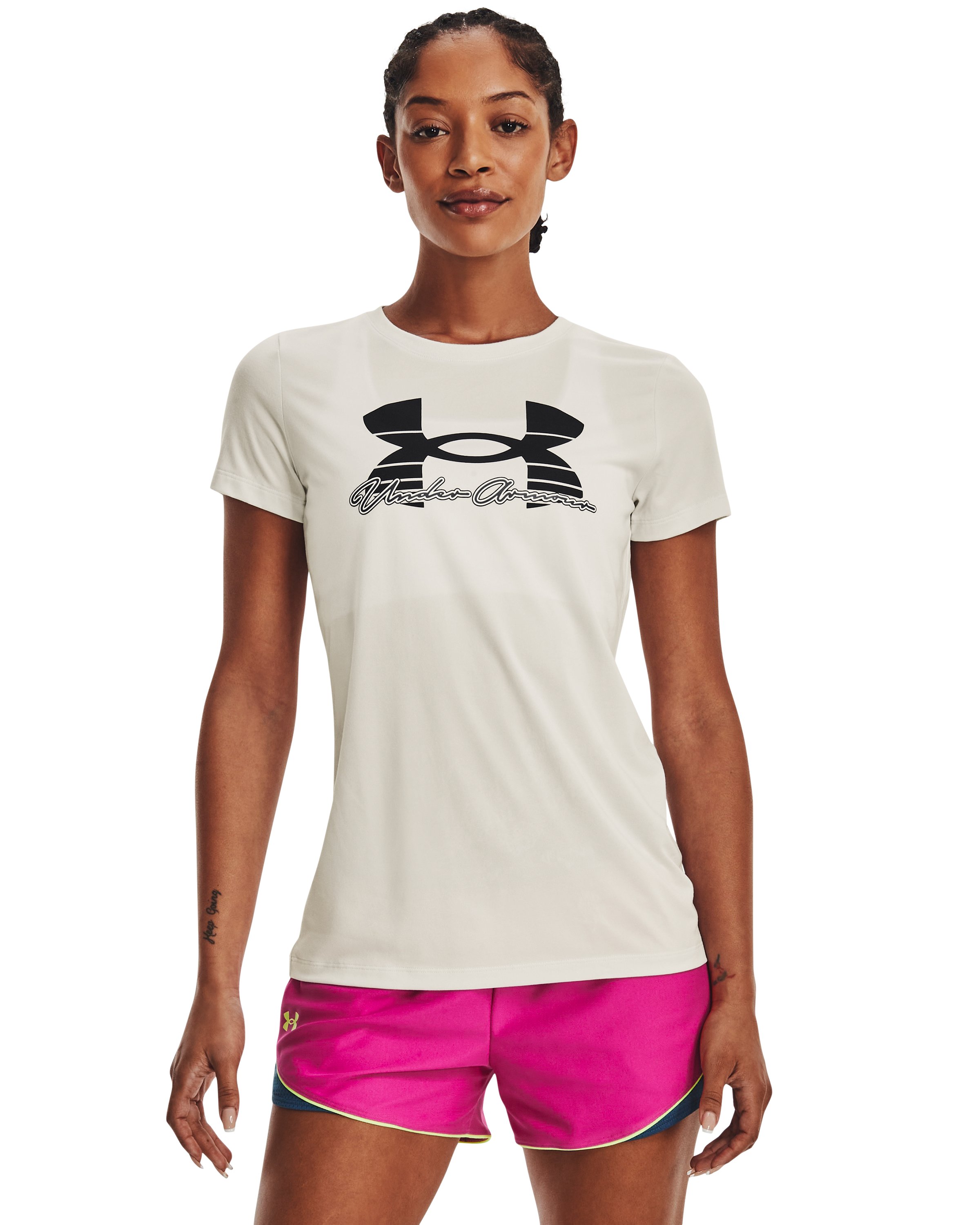 UA Tech Script Women's Short Sleeve 5