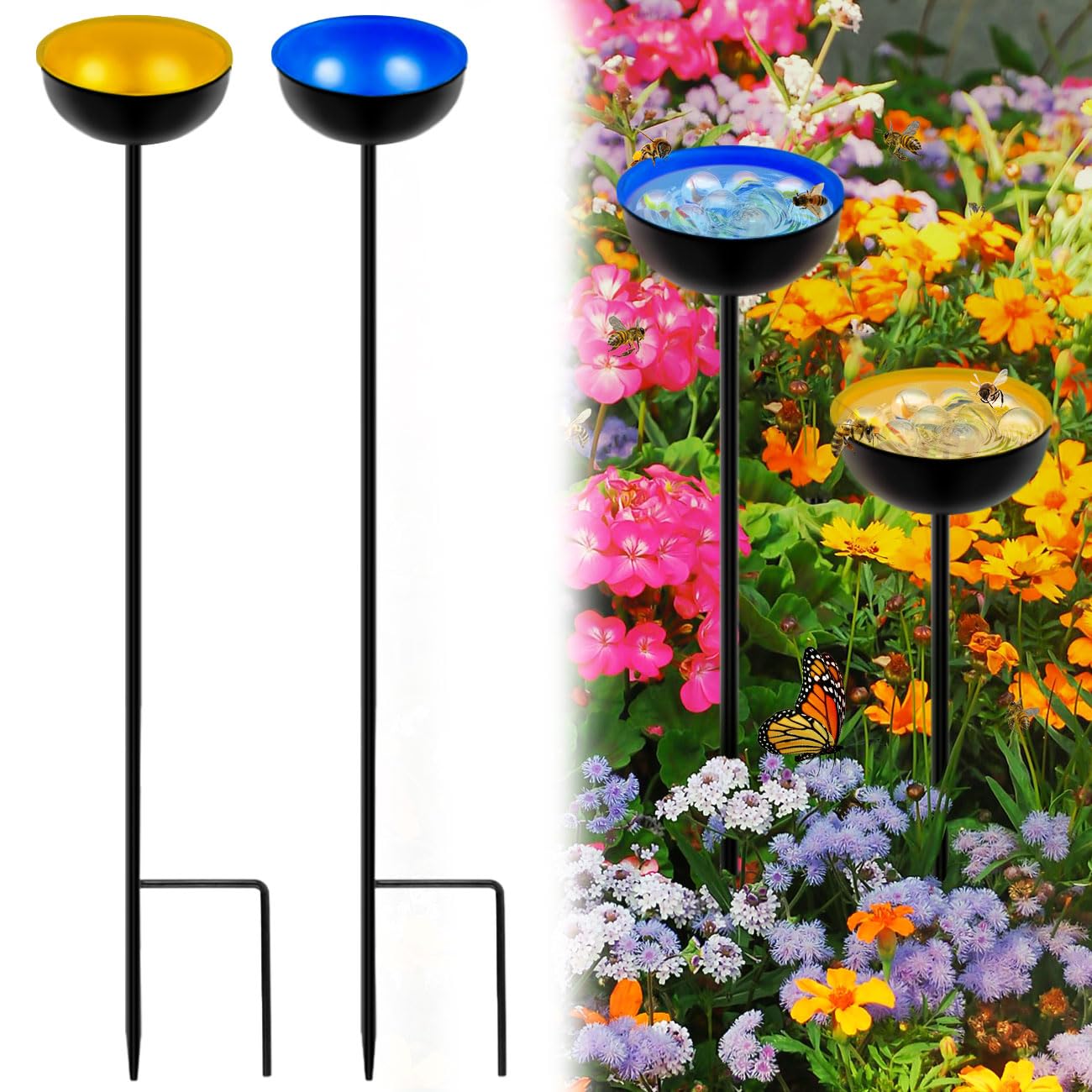 Bee Watering Stations Bee Cups for Garden 4