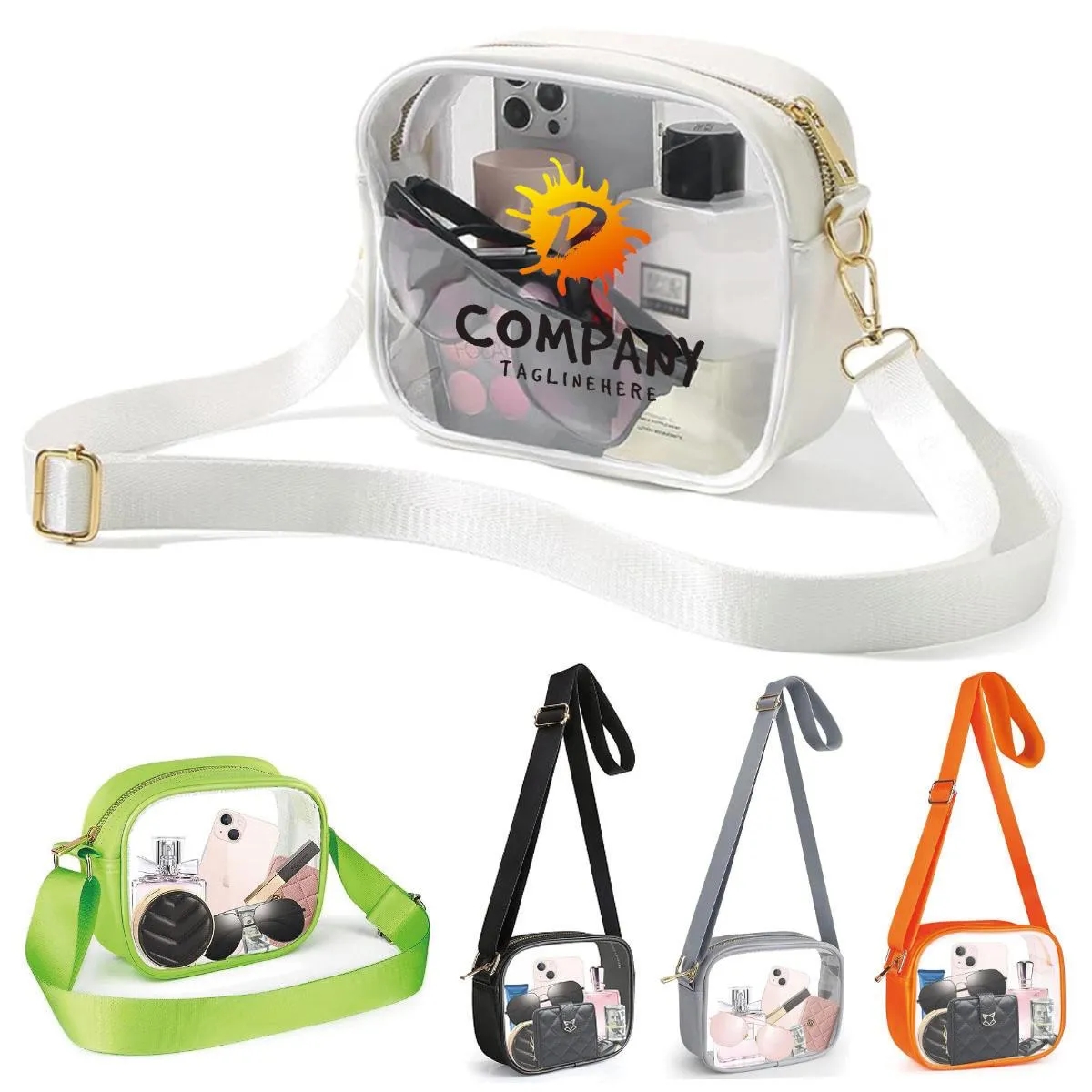 Stadium Approved Clear Crossbody Bags for Concerts Sports 3