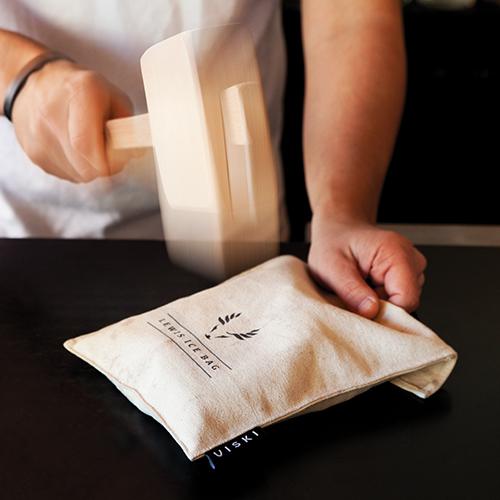 Viski® Lewis Ice Bag and Mallet 3