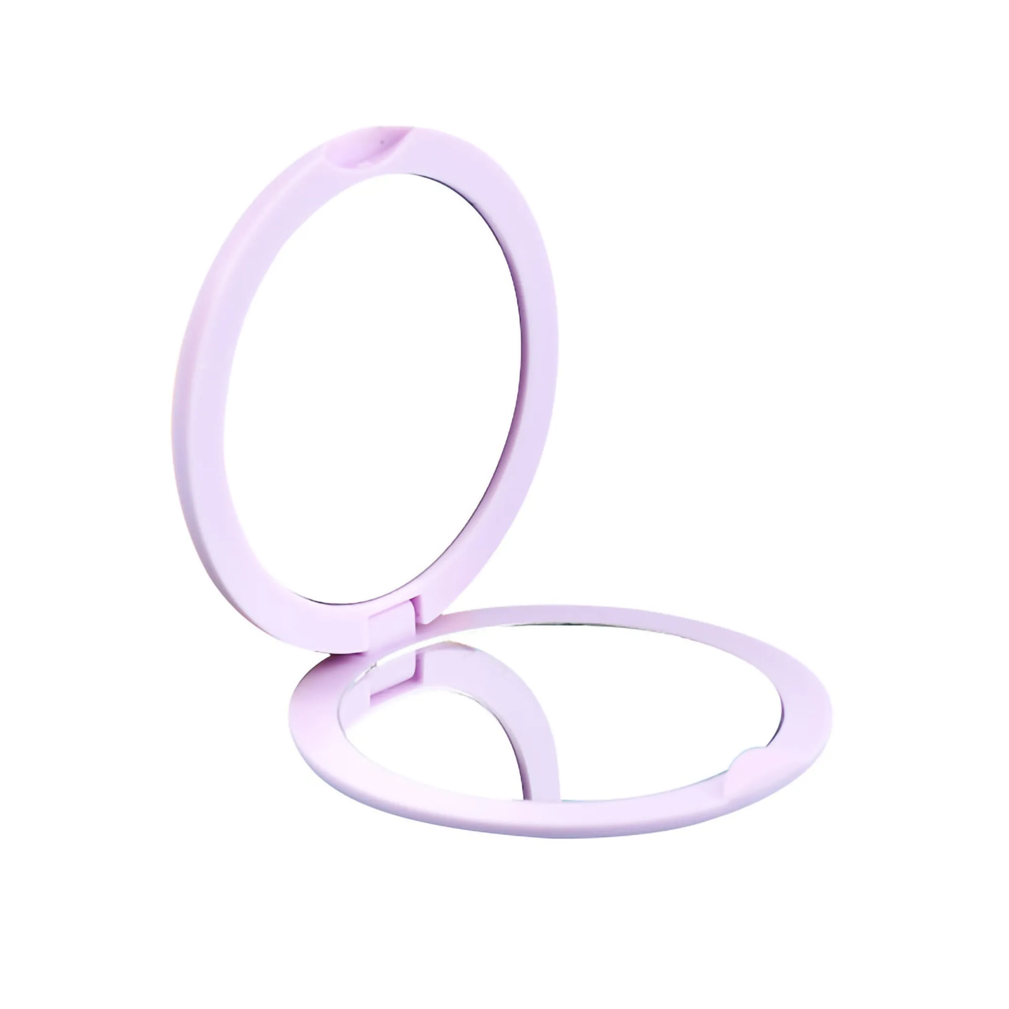 MOQ 50PCS Mini Round Plastic Pocket Cosmetic Mirror 7