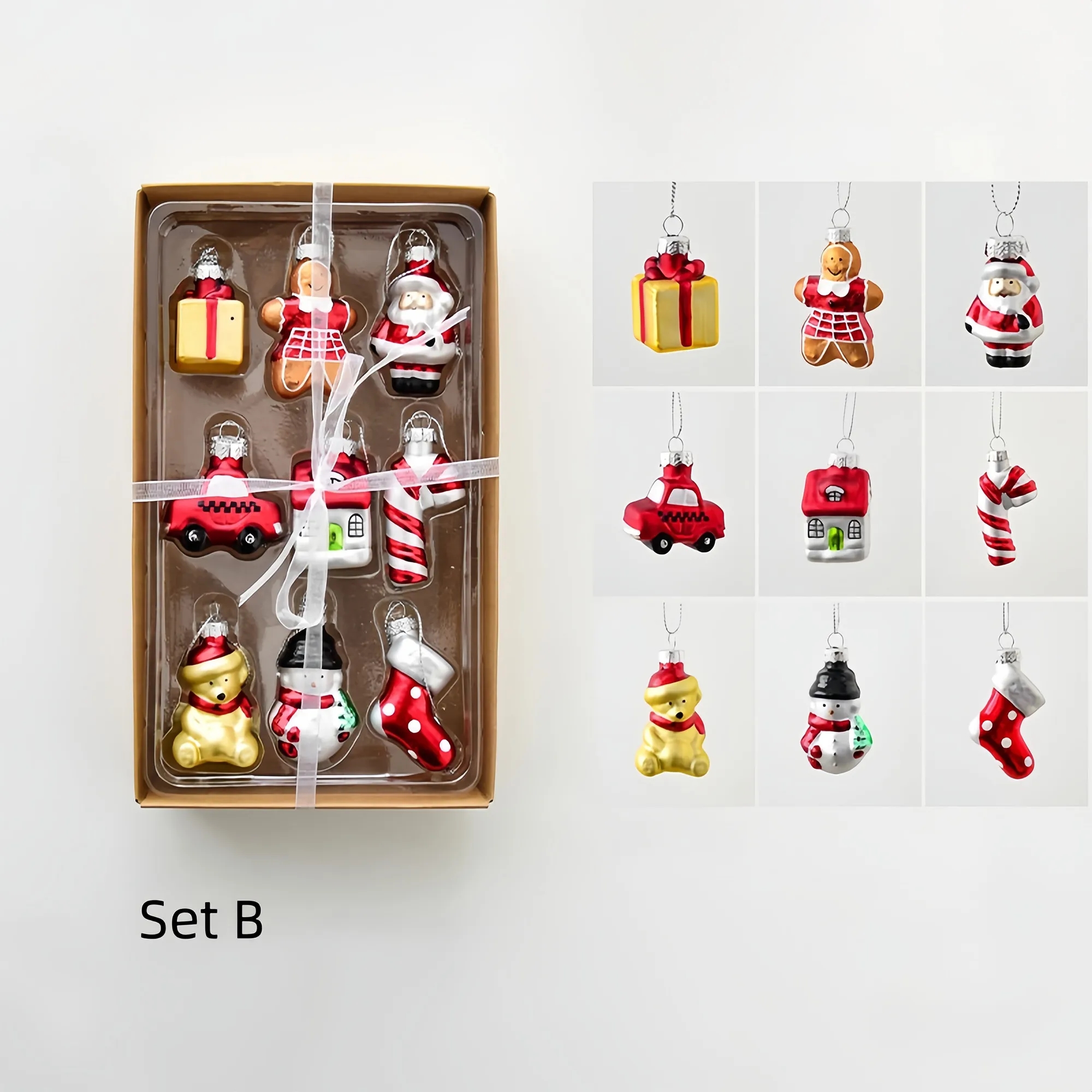 Christmas Tree Ornament, Festive Glass Decoration 2