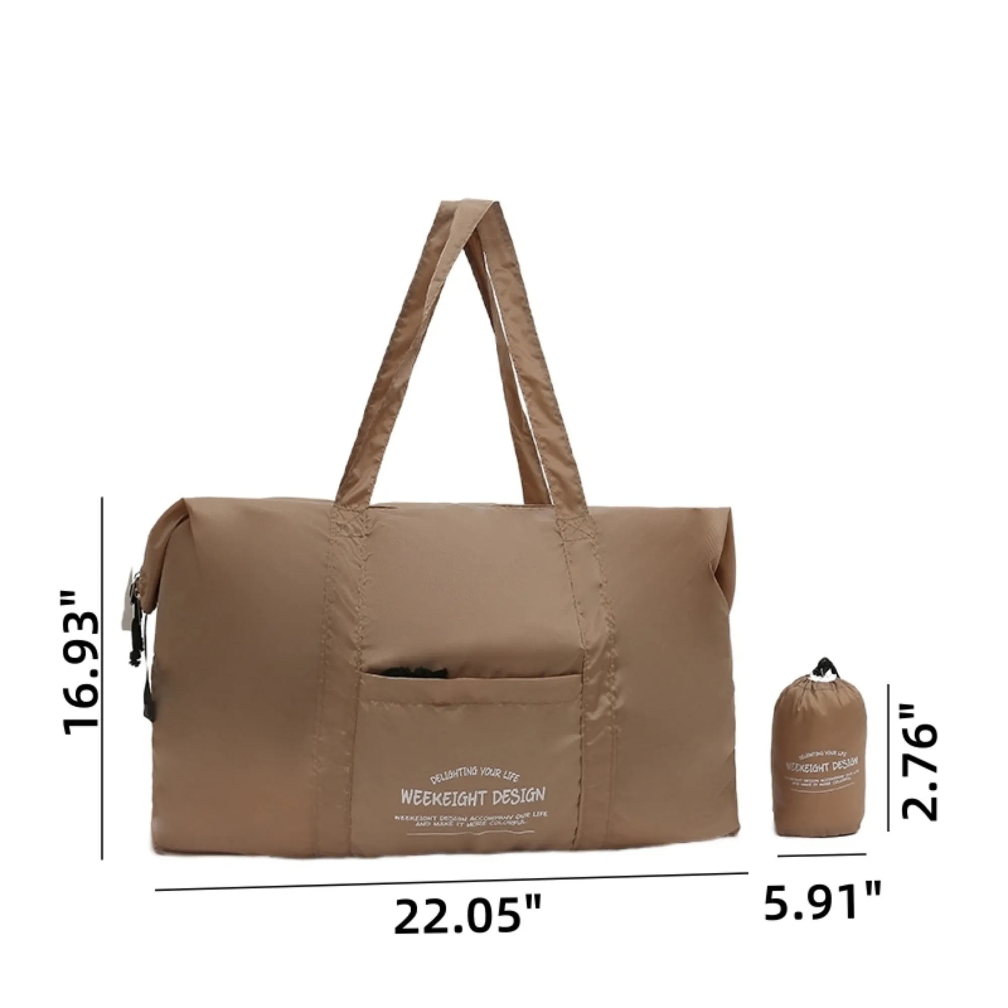 Large Nylon Luggage Bag Waterproof Fordable 3