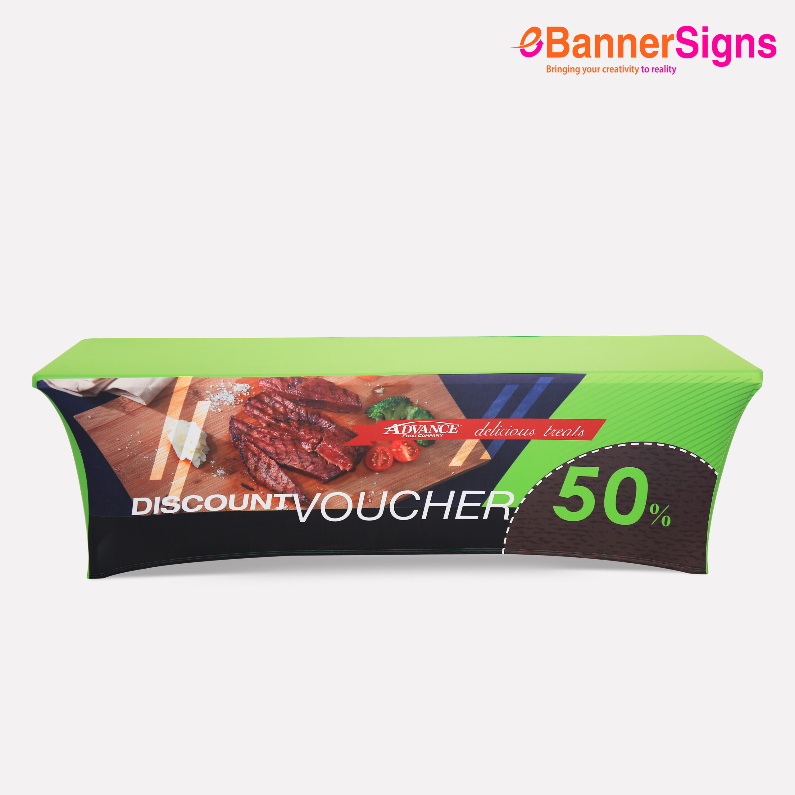 Stretch Table Cover (4-Sided Closed Back) 7