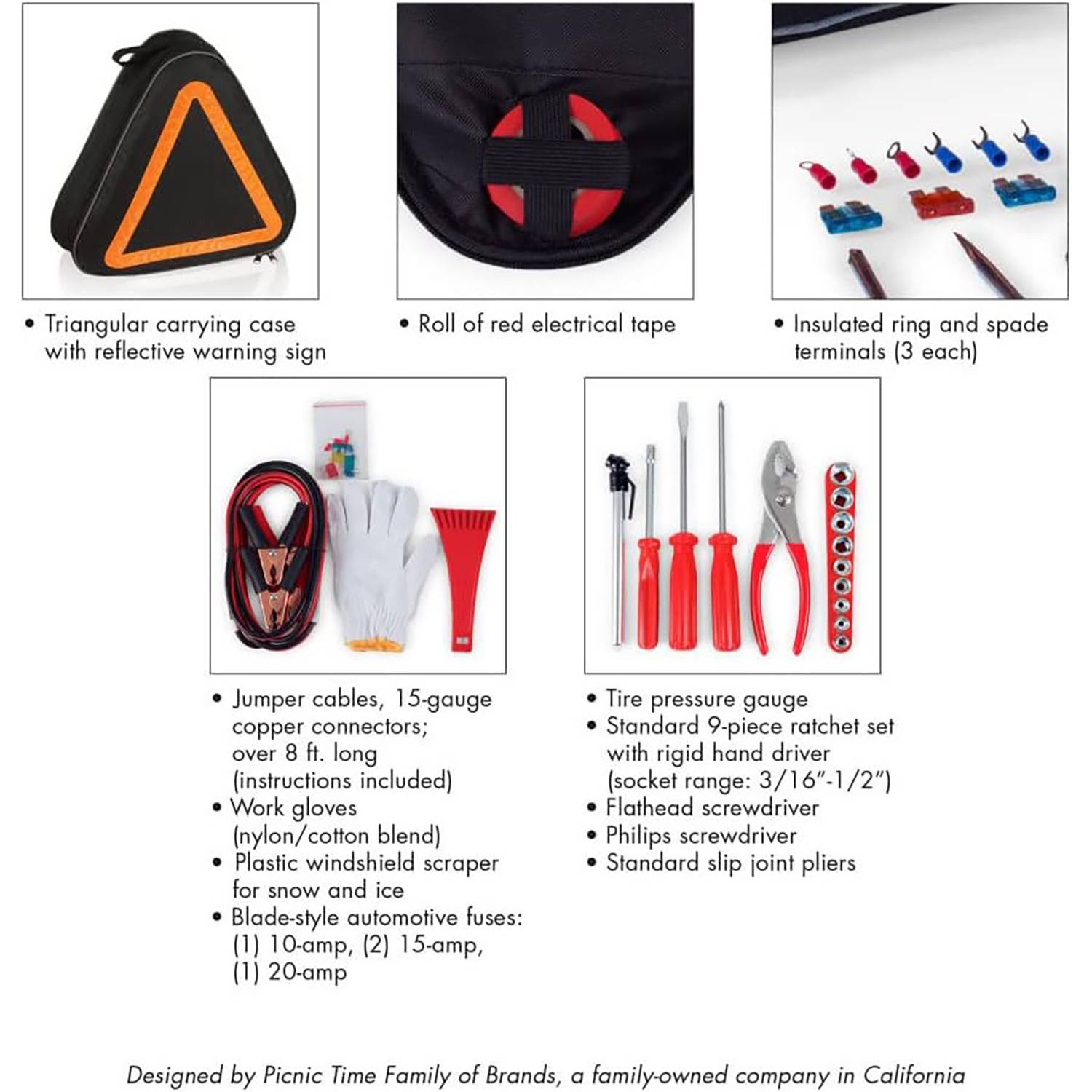 Portable Car Emergency Driving Kit 6