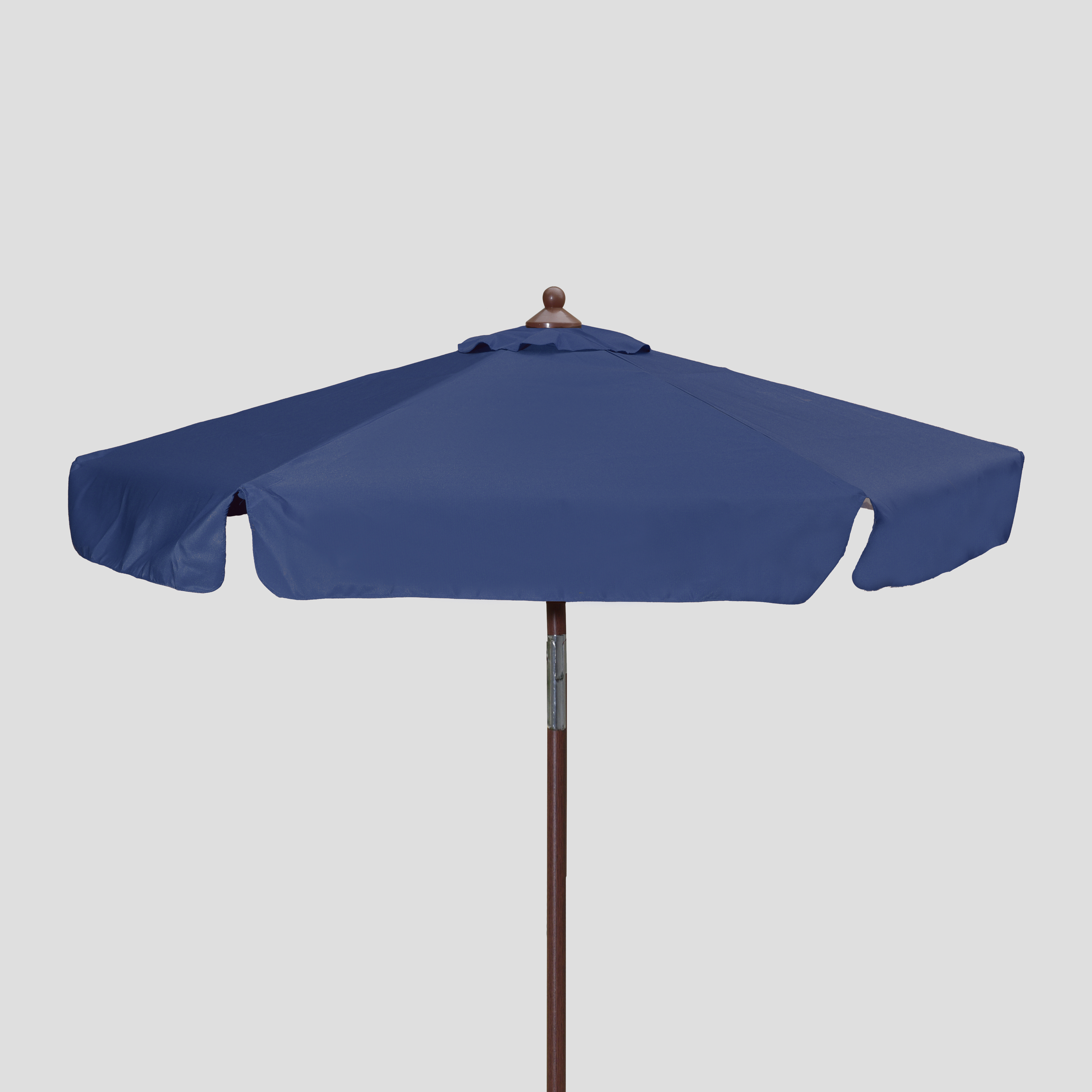 7' Wood Look Market Umbrella with Tilt