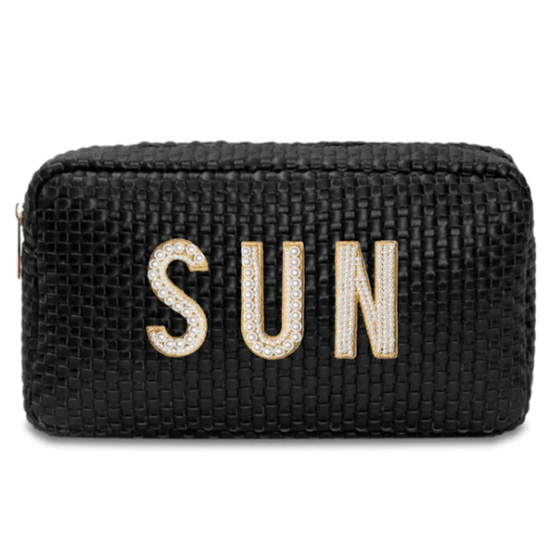 Jute Simple waterproof travel toiletry bag 3