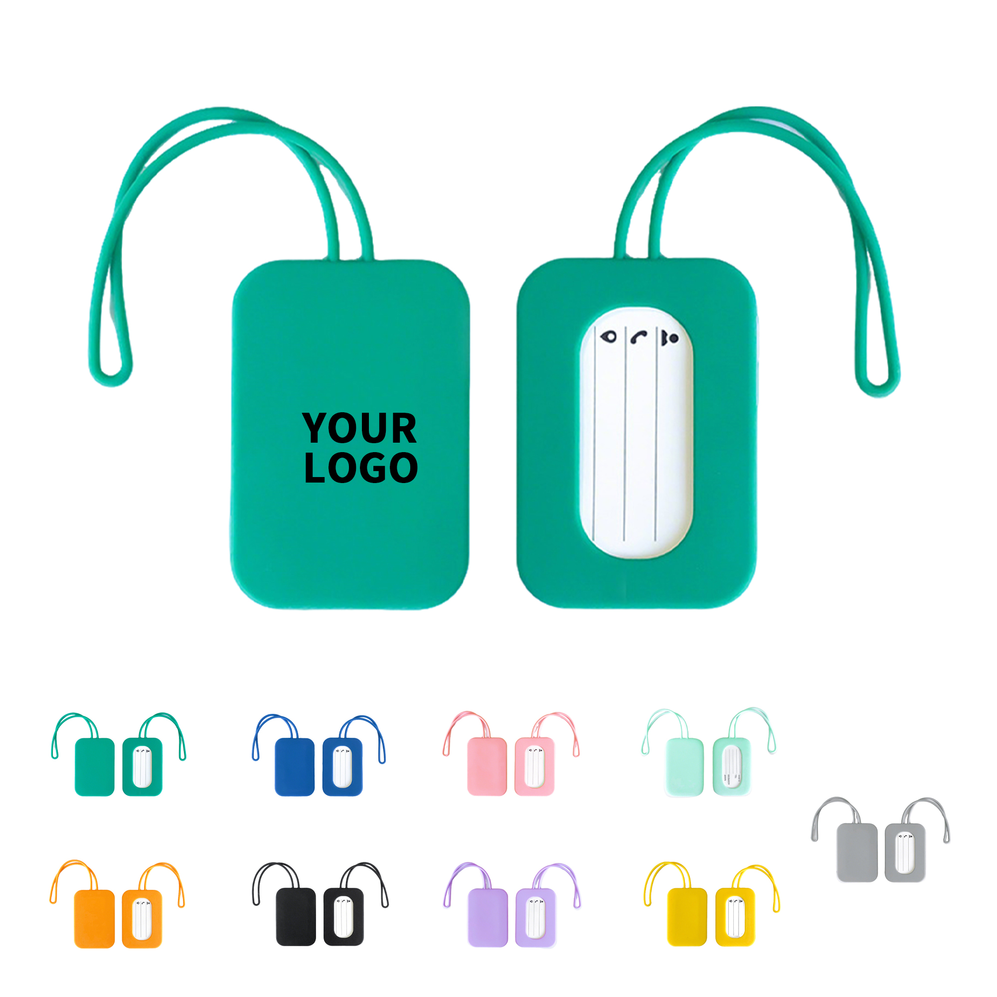 Silicone Luggage Tag With ID Slot 8