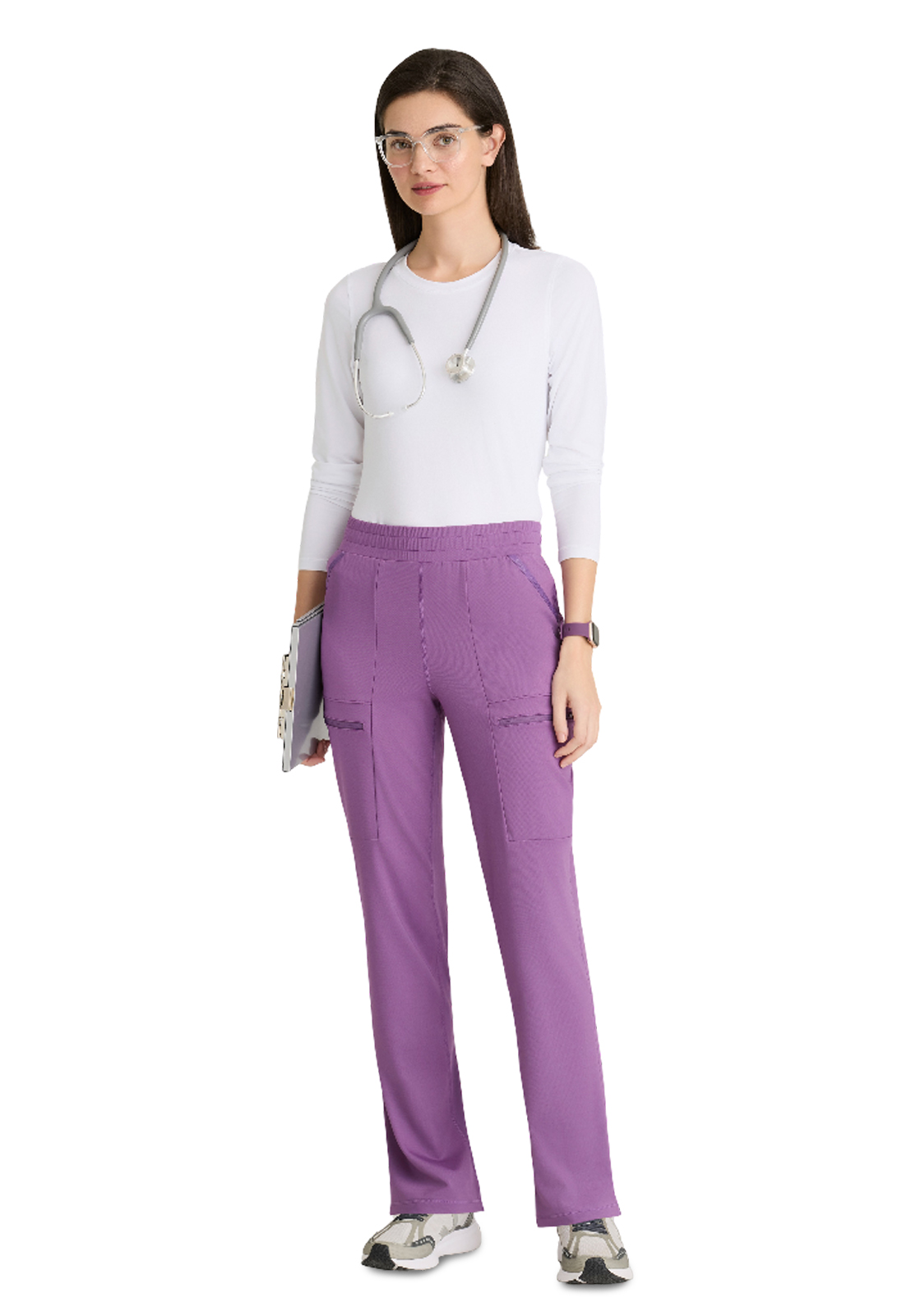 Grey's Anatomy Knit Stretch - Women's Six-Pocket Momentum Scrub Pant 8