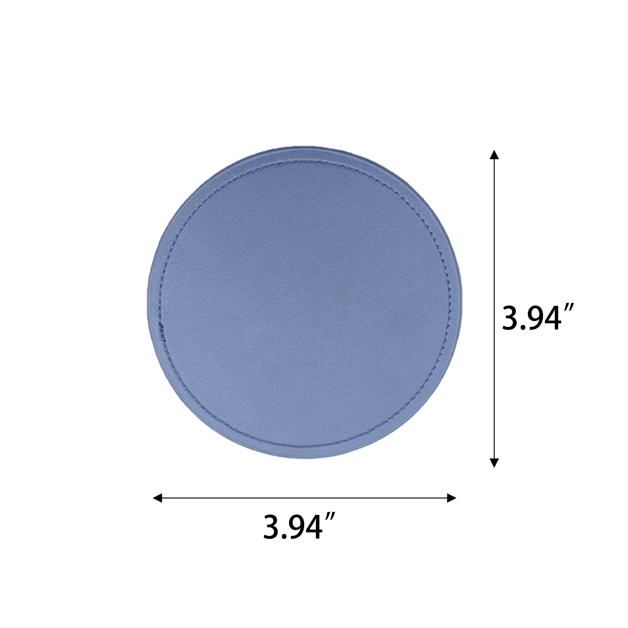 Round Leather Tea Cup Coaster 3