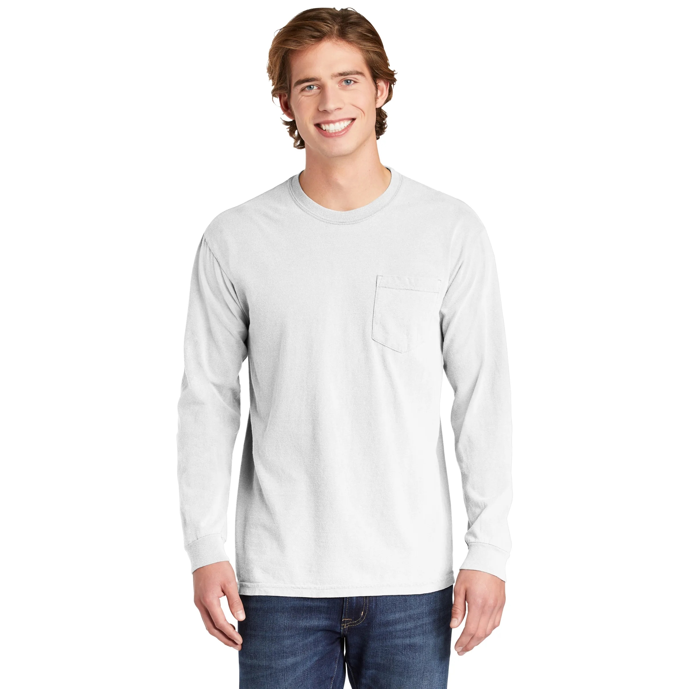 COMFORT COLORS ADULT 6.1 OZ LONG-SLEEVE POCKET T-SHIRT 23