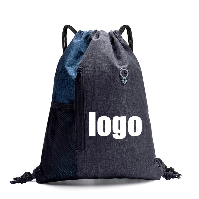 Custom Drawstring Backpack with Earphone Hole & Sport Bag 6