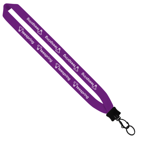 1" Cotton Lanyard with Plastic Clamshell & O-Ring 31