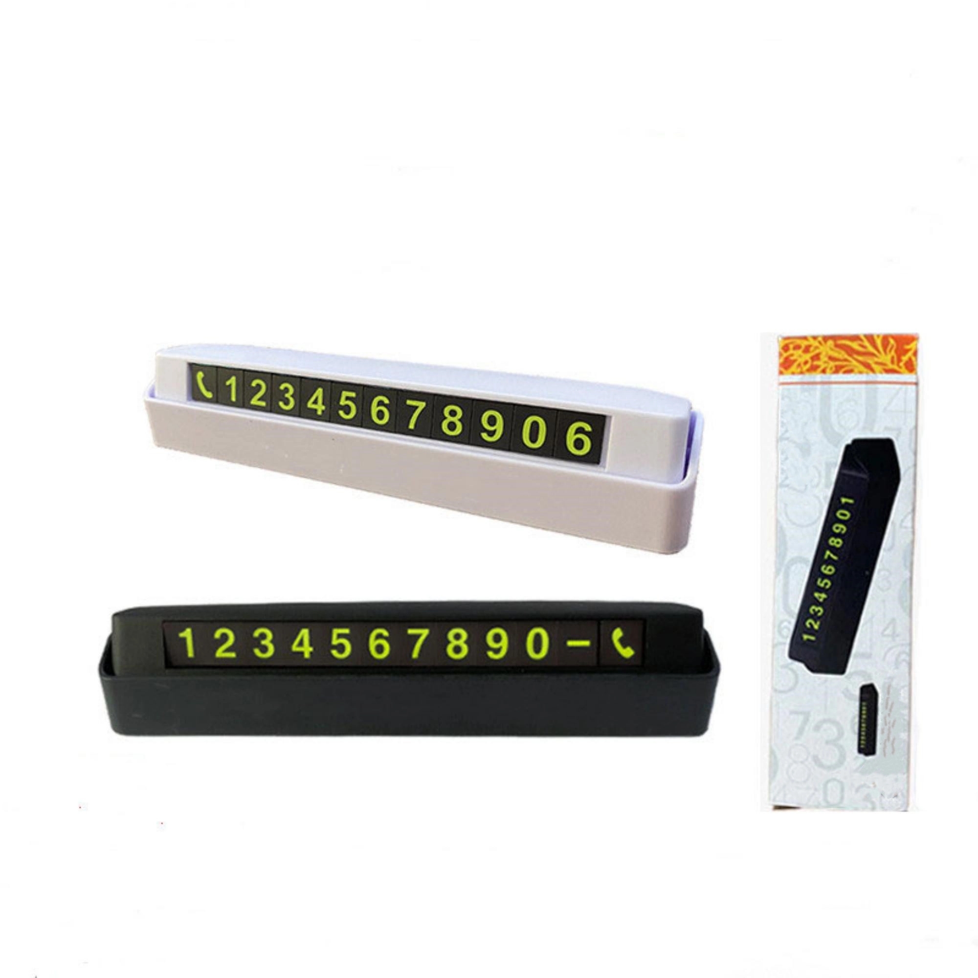 Temporary Car Parking Luminous Number Plate 2