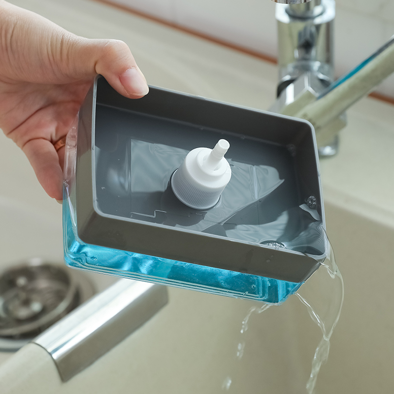 13oz Kitchen Pump Soap Dispenser w/Sponge 4
