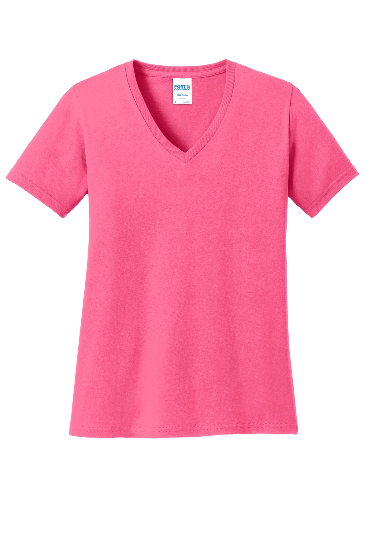 Port & Co Women's Core Cotton V-Neck Tee. LPC54V 175