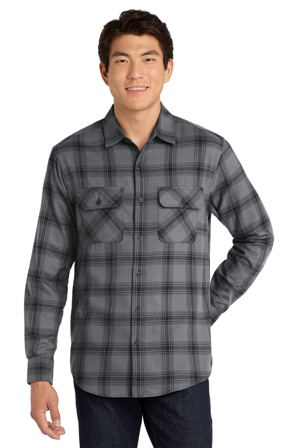 Port Authority Plaid Flannel Shirt. W668 88