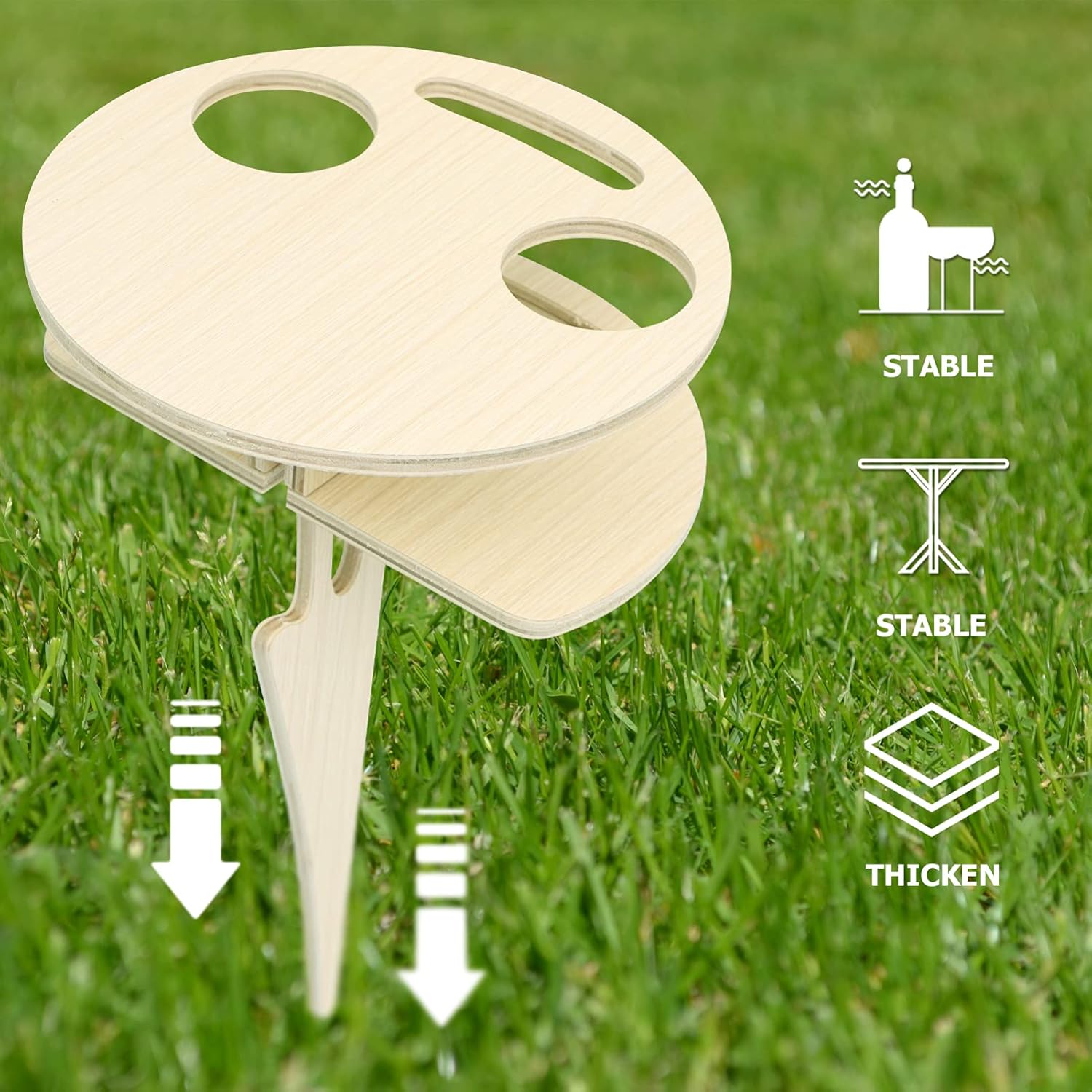 Double Layer Outdoor Folding Wine Table 3