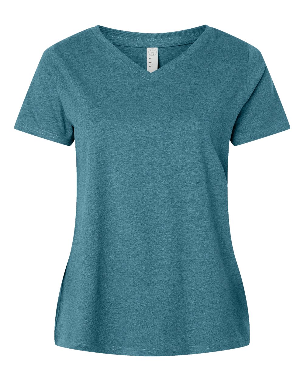 Women's Curvy Collection Fine Jersey V-Neck Tee - 3817 45