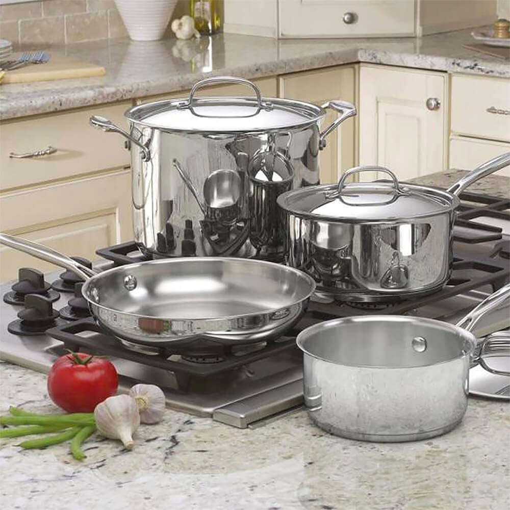7 pcs Chef's Classic Stainless Cookware Set