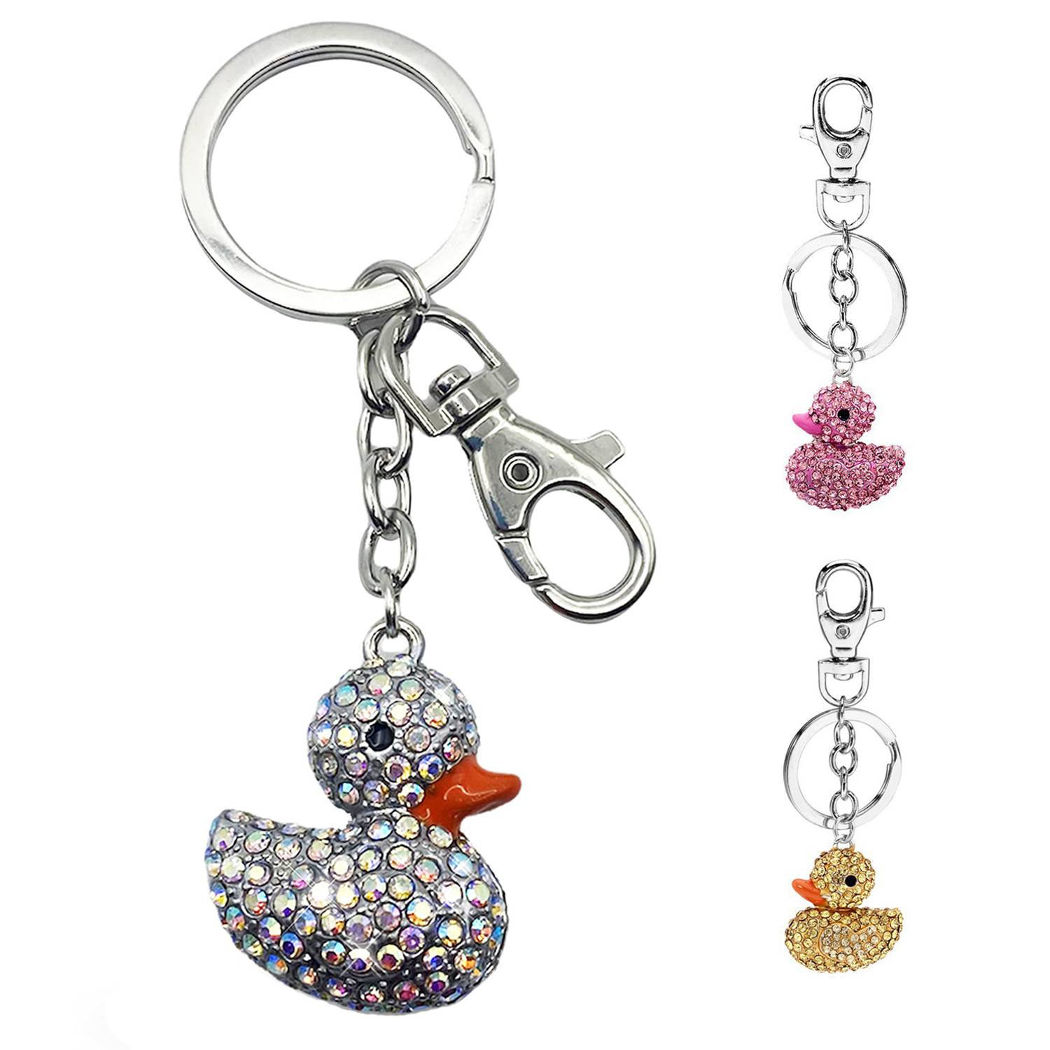 Diamond Cute Duck Keychain 15