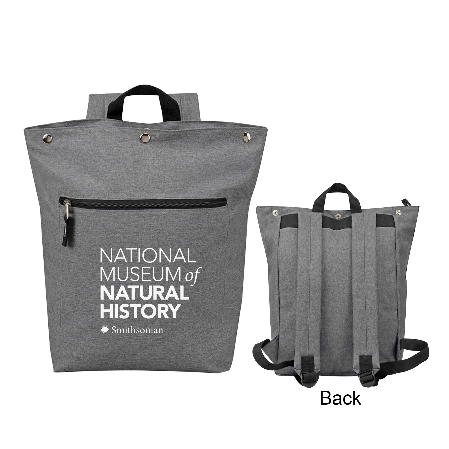 Snap Top Padded Zippered Computer Backpack 3