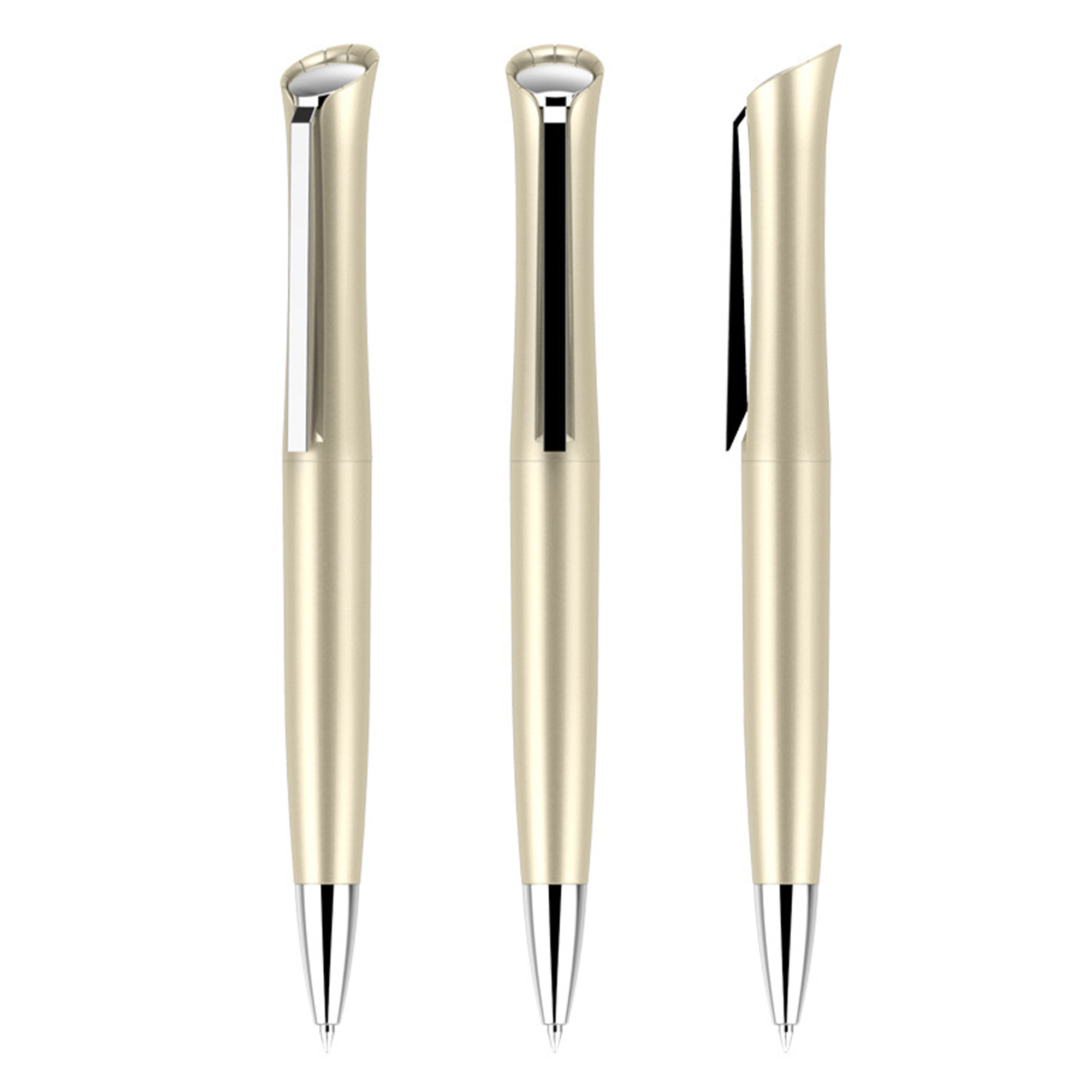 Steel Simple Business Twist Ballpoint Pen 2