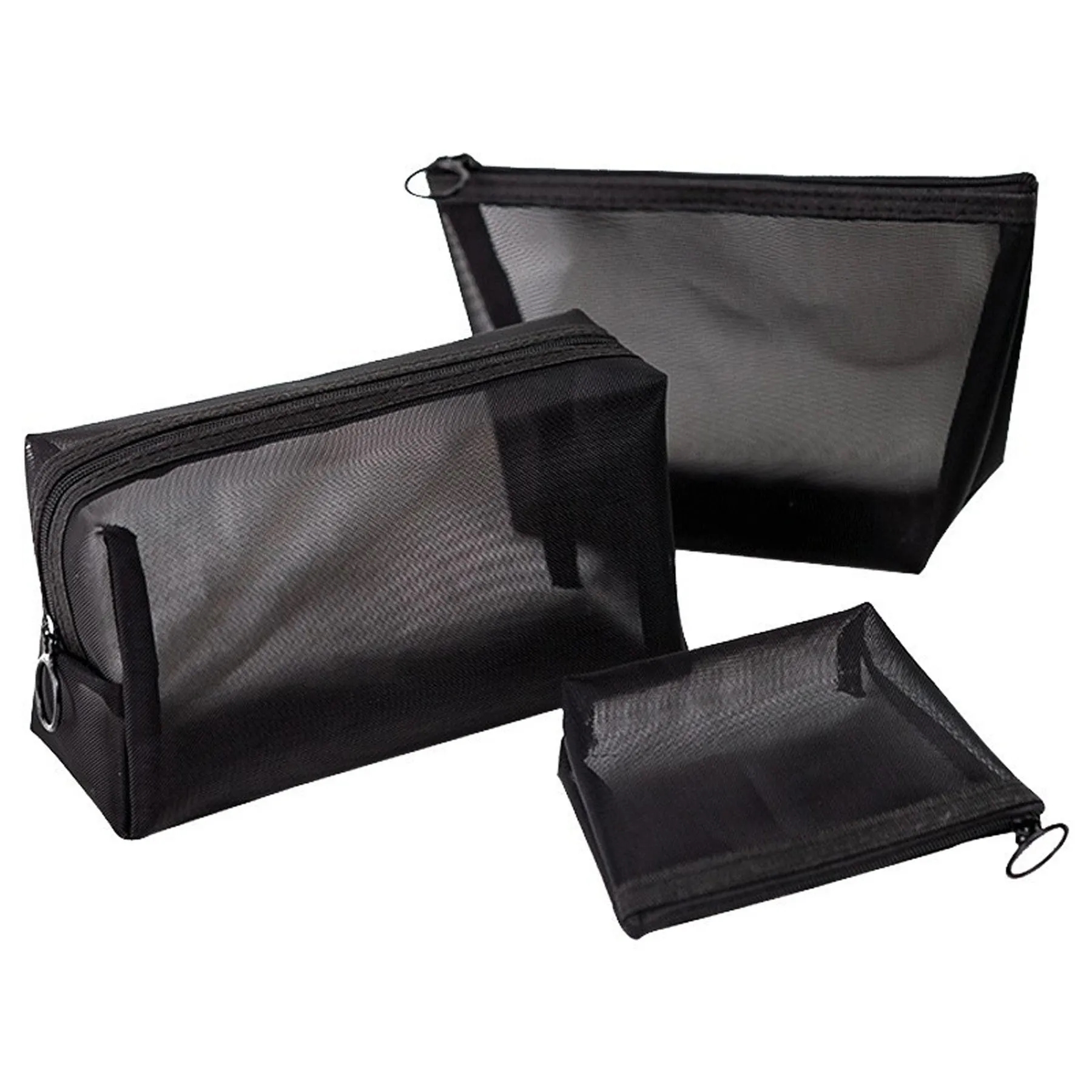 3 Pcs Nylon Mesh Cosmetic Bag 5