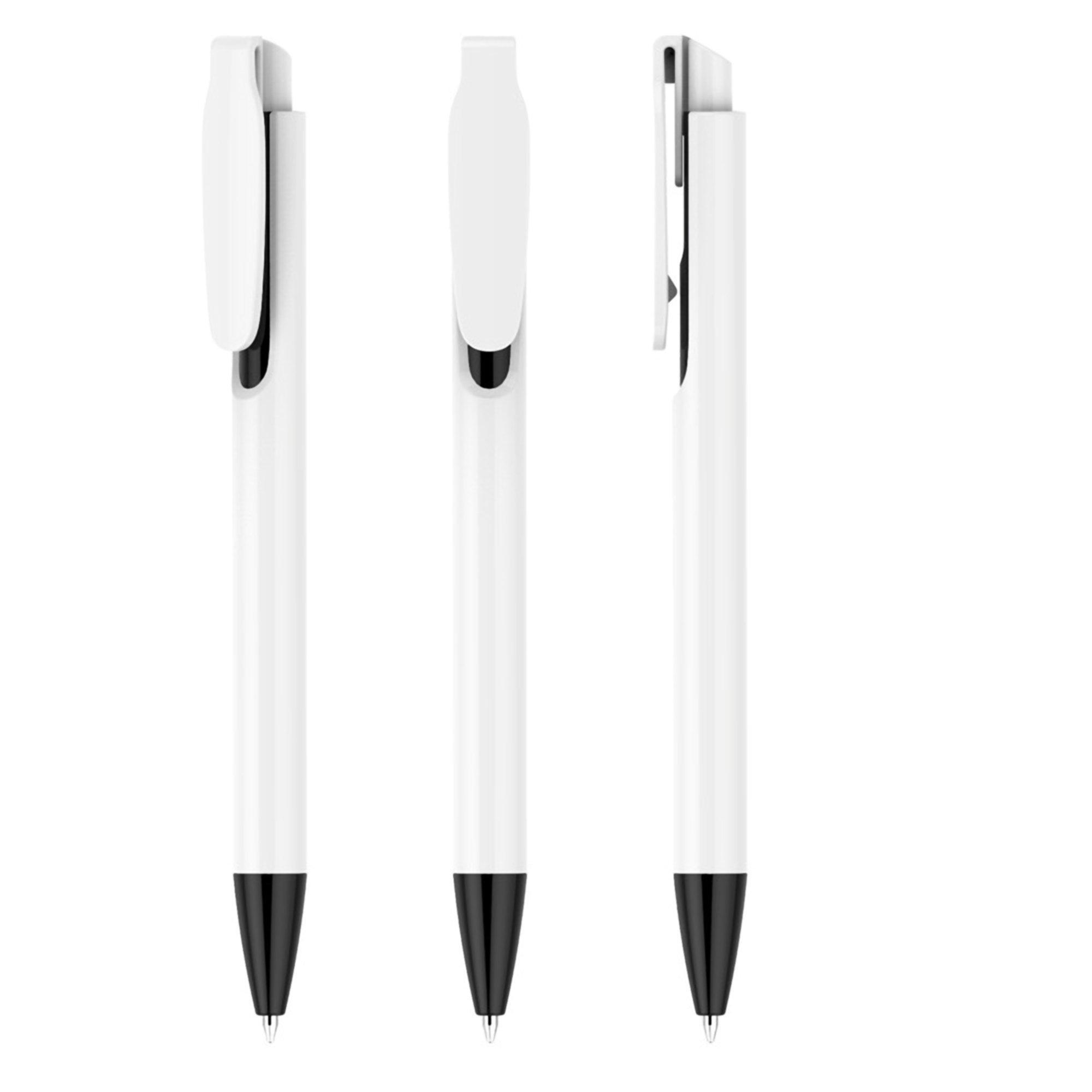 White Retractable Pen 3