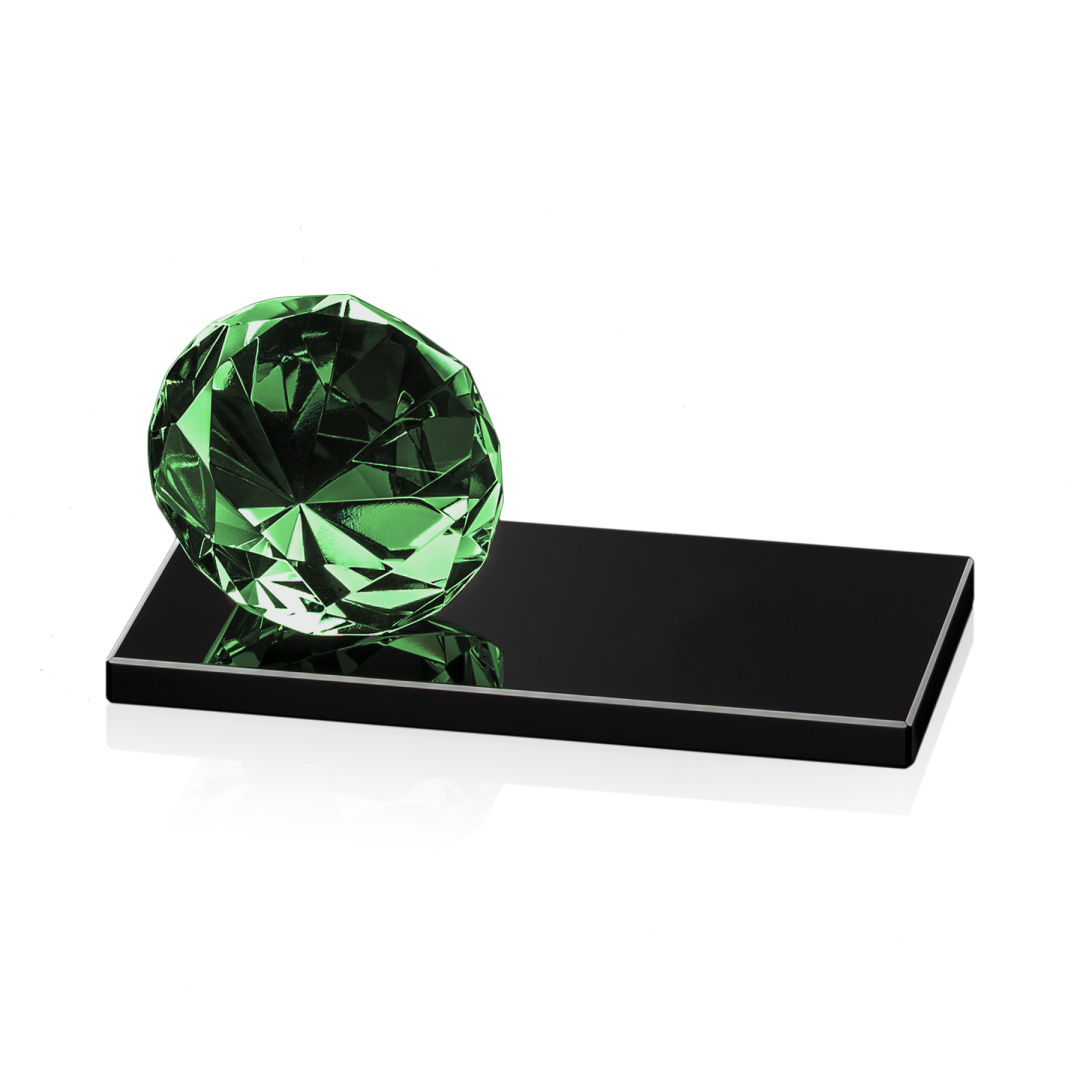 Gemstone Award on Black - Emerald 3