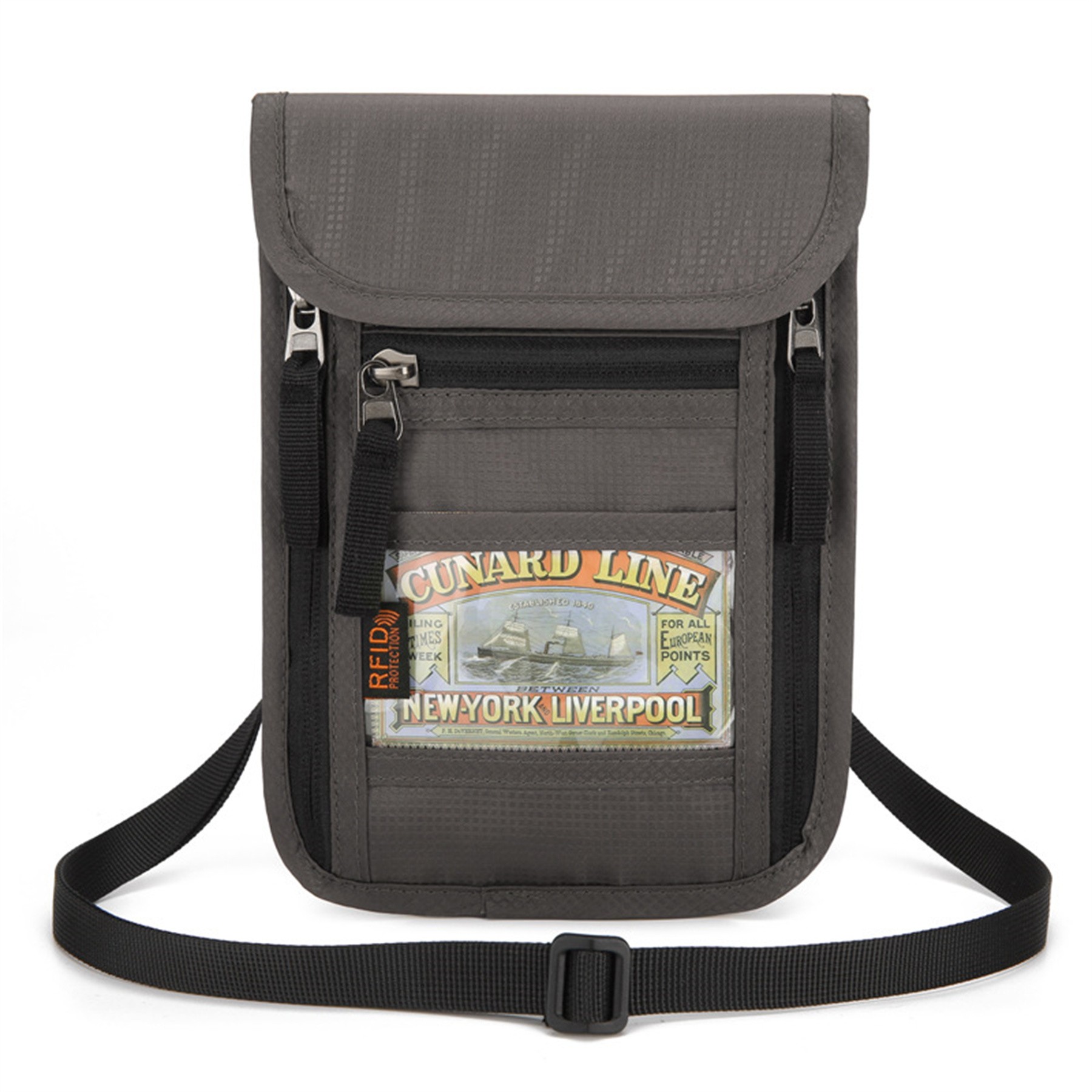 Multifunctional Neck Hanging Travel Passport Bag 3