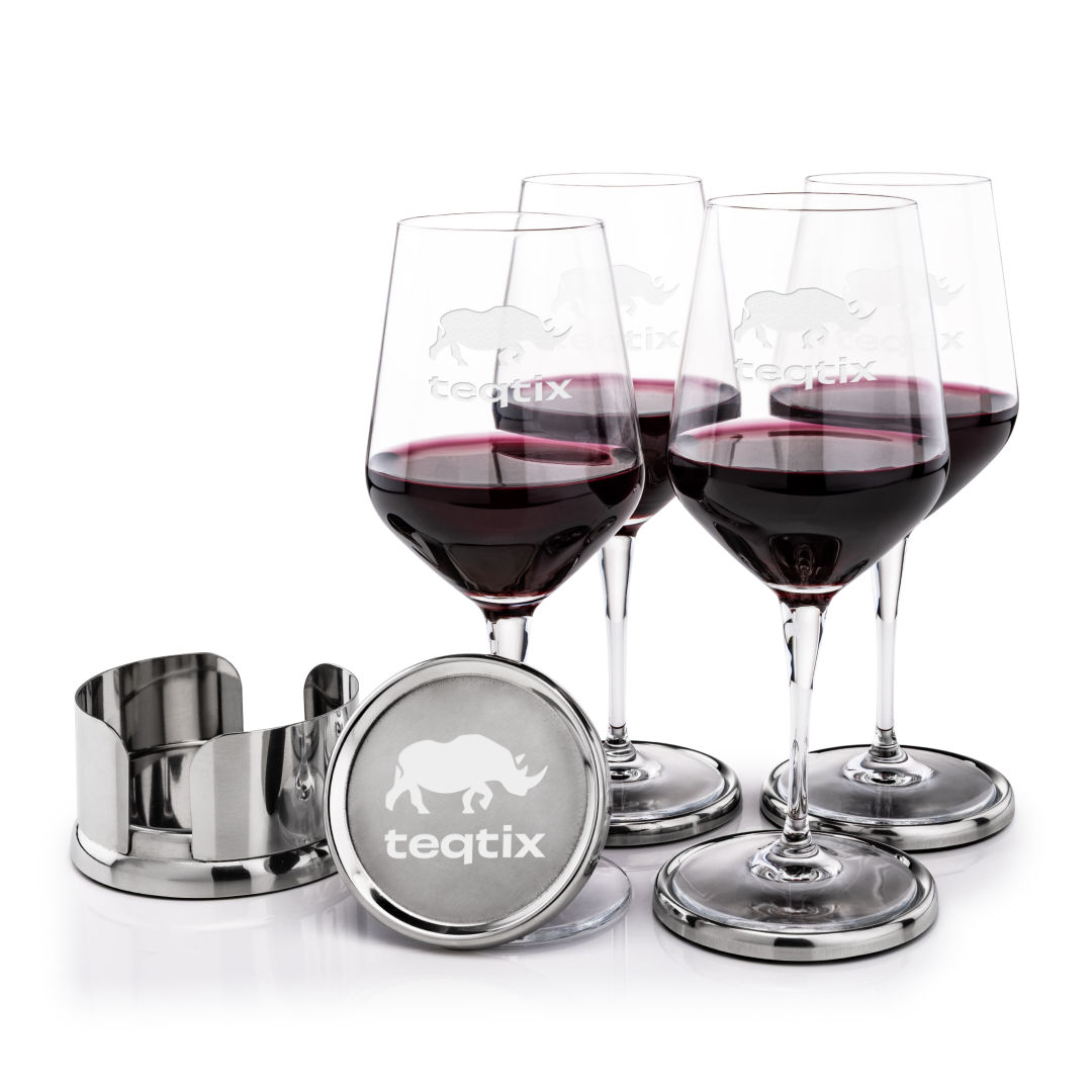 Baldoni Coasters & Germain Wine Set