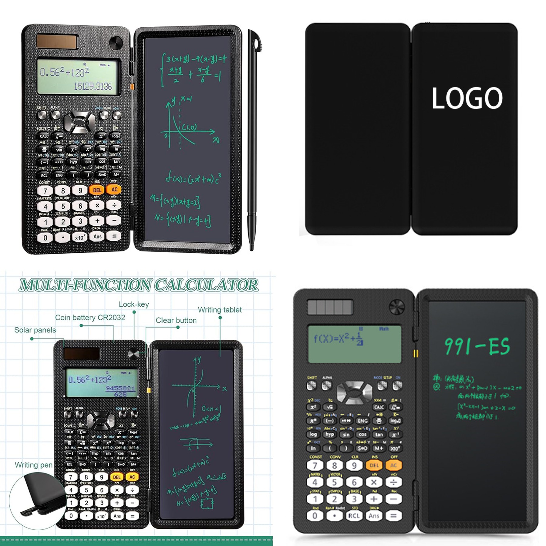 Desktop Calculator with Writing Tablet 1
