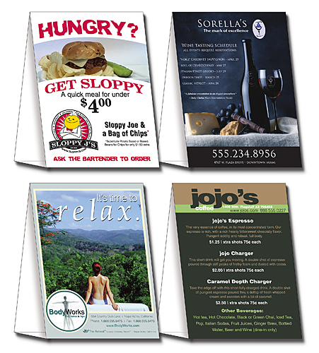 Table Tent - Laminated (5x6.875 - Folded) - 14 pt. 2