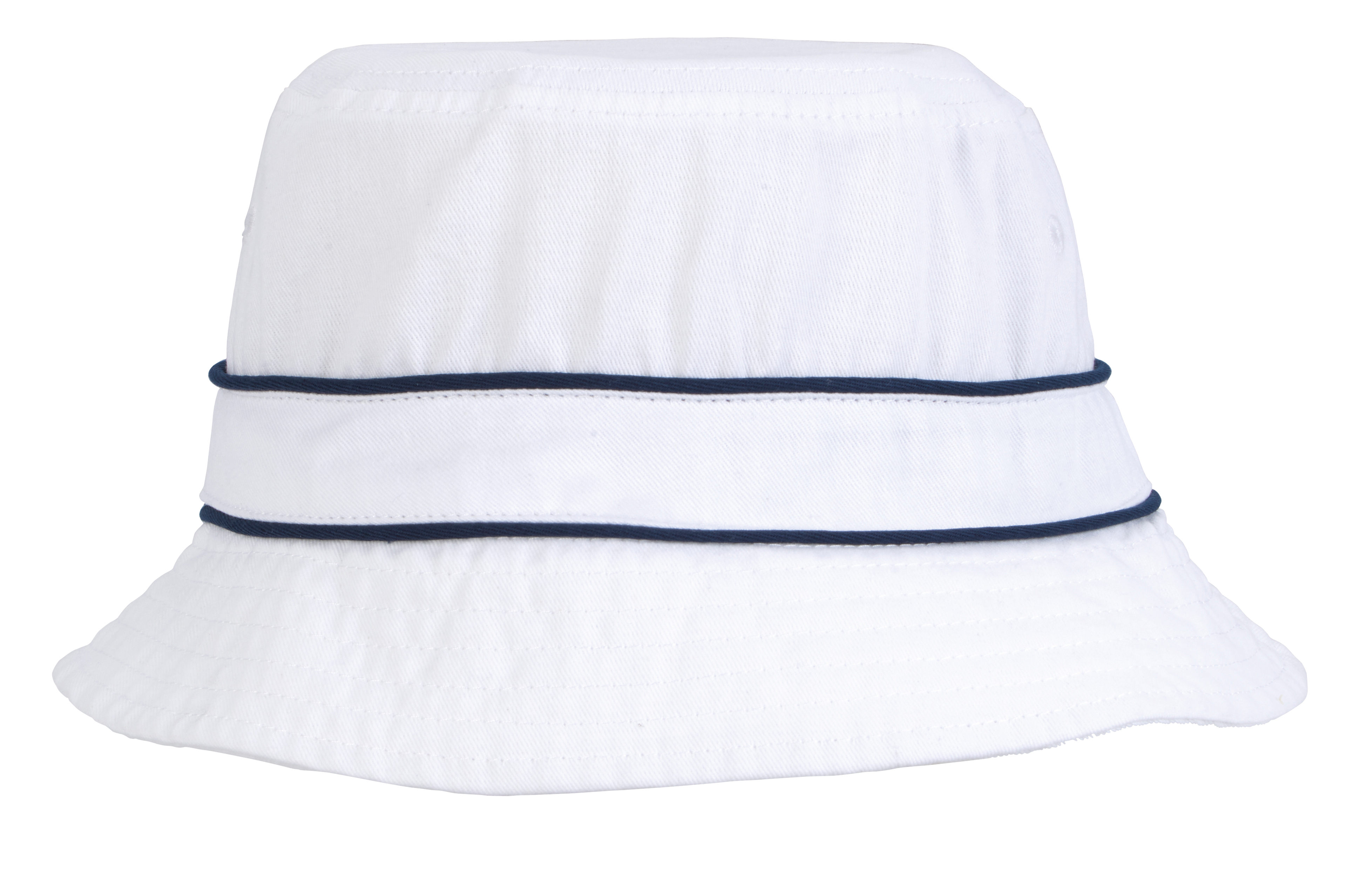 Cotton Bucket Hat with Trim 2