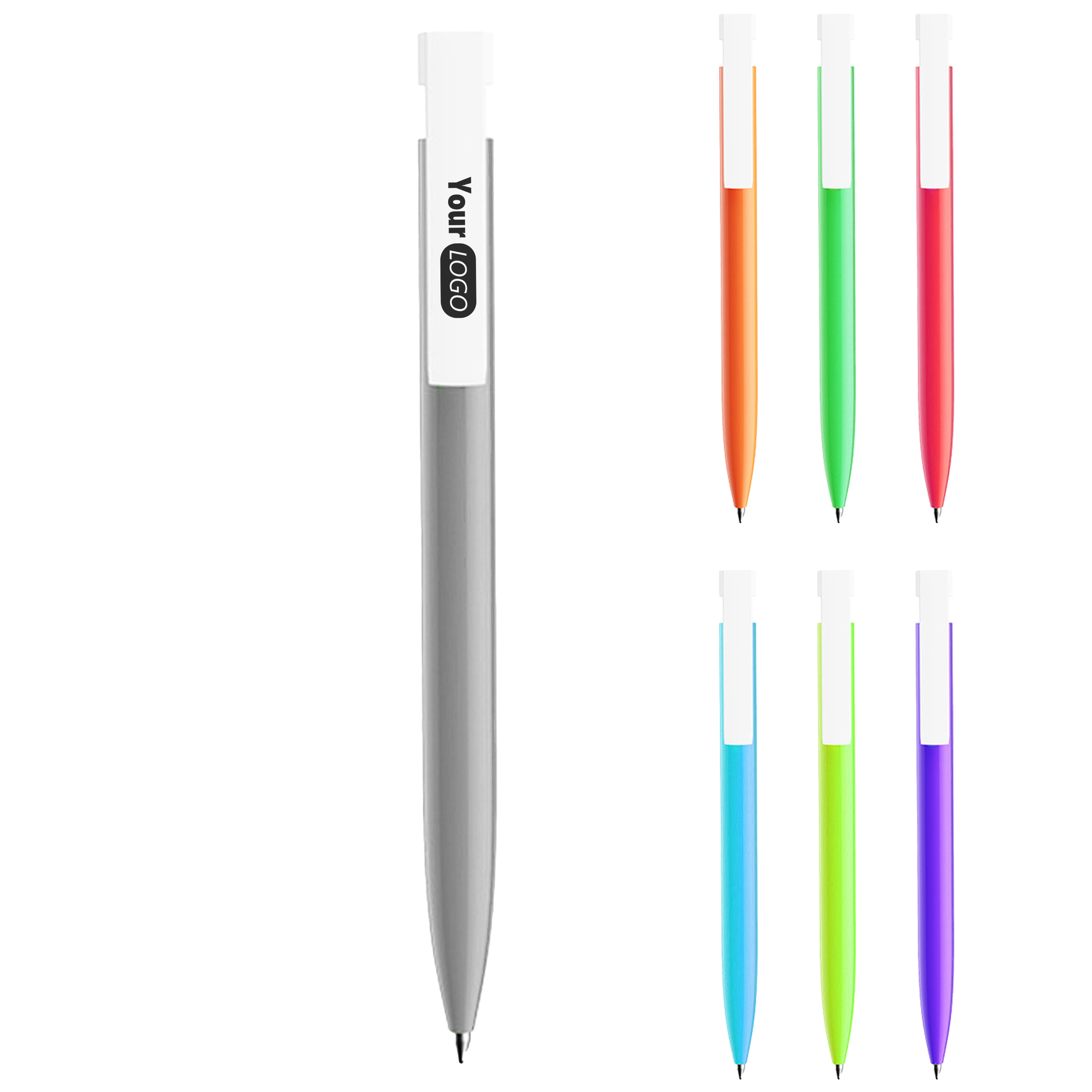 Plastic Promotional Neutral Advertising Pen 2