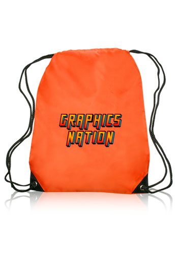 Black Trim Drawstring Bags 21