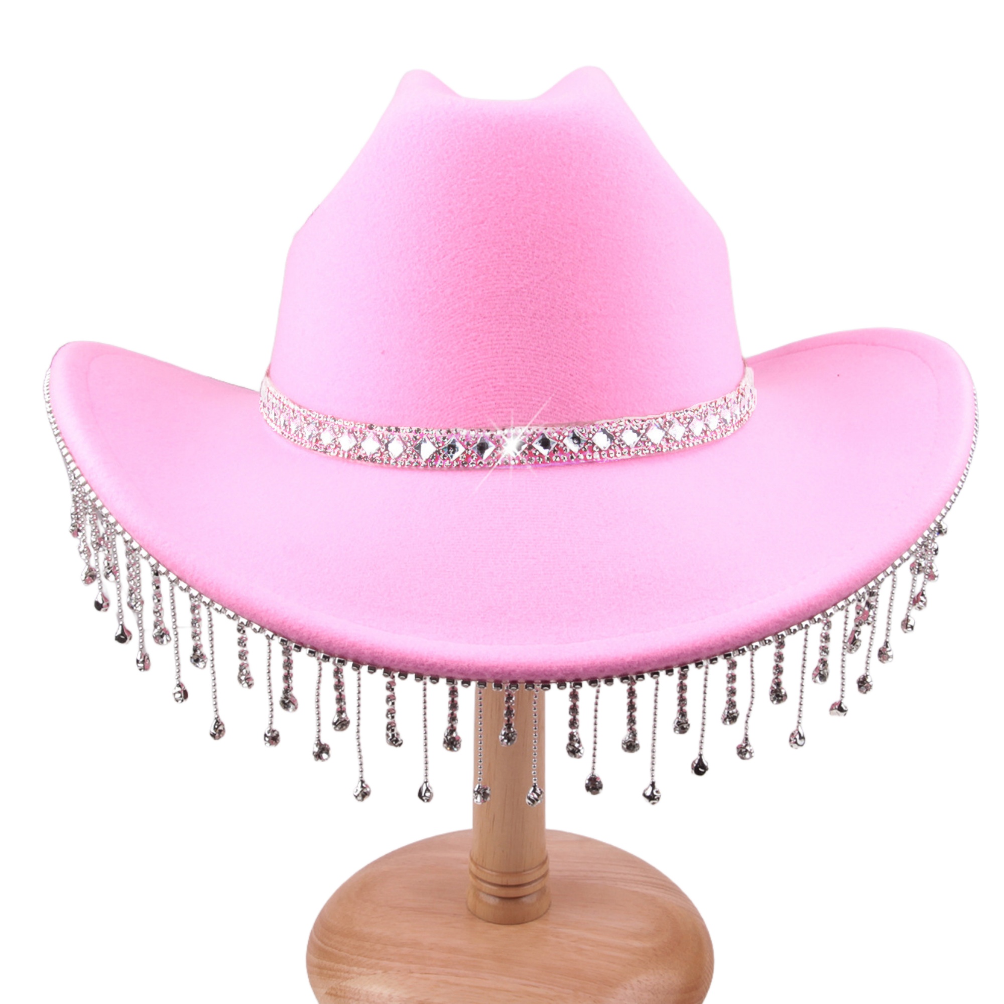 Western Style Felt Cowboy Polyester Hat 2