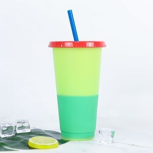 Handy 710ml Clear Plastic Color Changing Cup 17