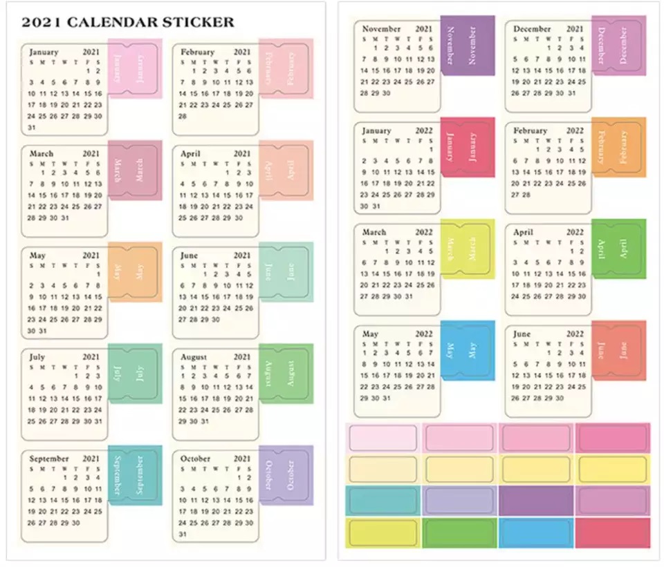 2024 Sticker Calendar 7