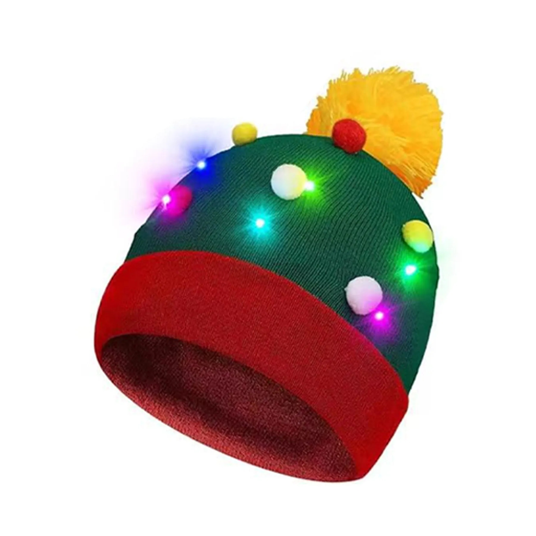 LED Light-Up Christmas Knit Beanie 2