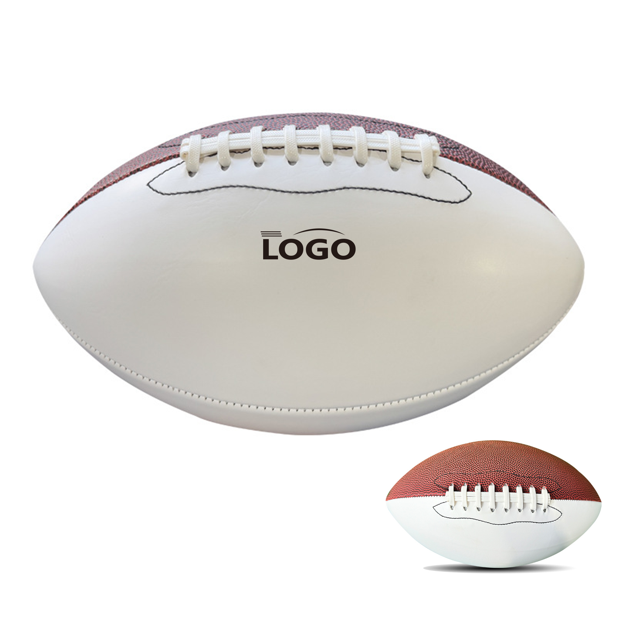 Customizable White Football for Training and Games 2