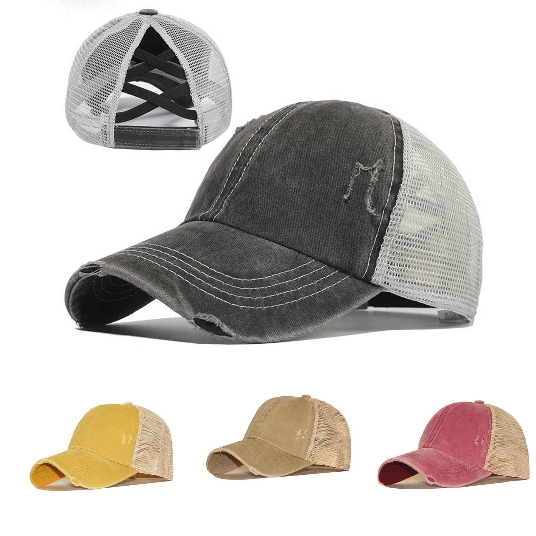 Washed Cotton Baseball Cap 1