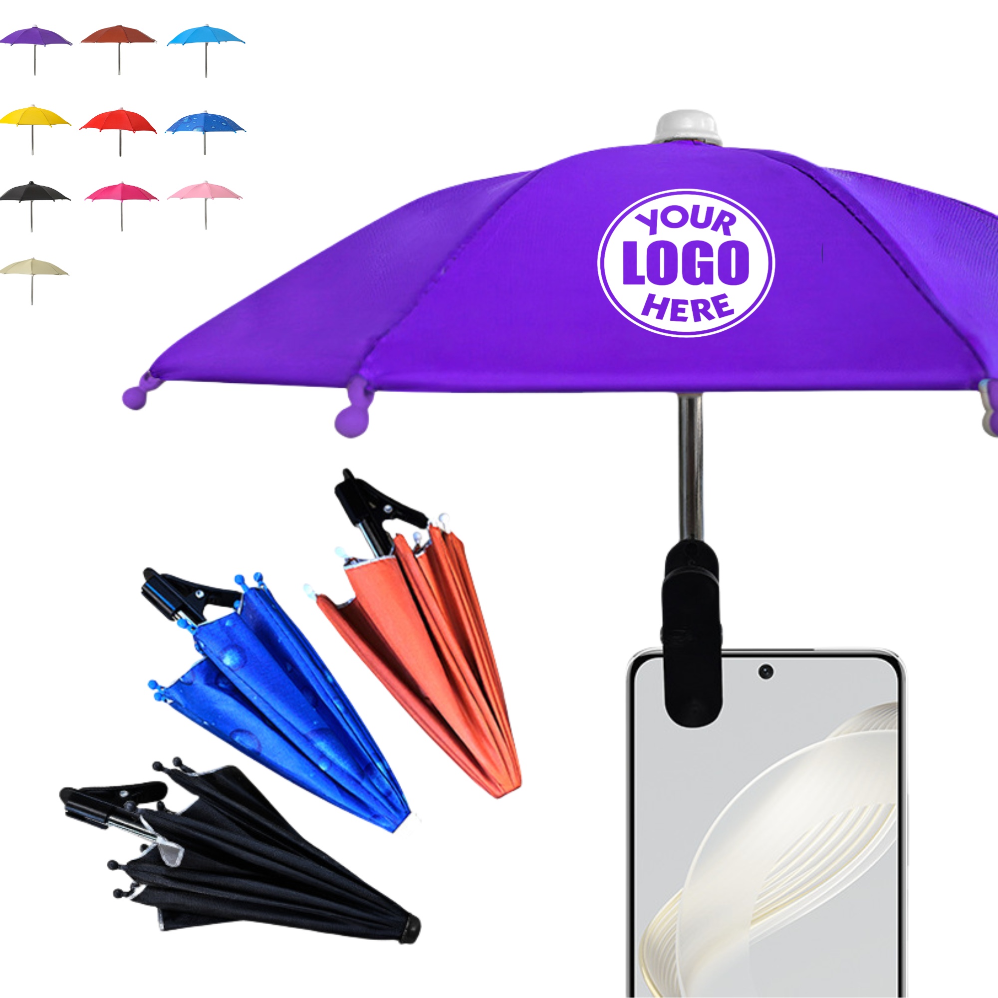 Umbrella Phone Stand for Sun Protection 3